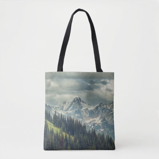North Cascade: Majestic Mountain Peak. Tote Bag (Voorkant)