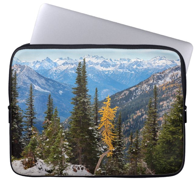 North Cascade Mountains Wenatchee National Forest Laptop Sleeve (Voorkant)