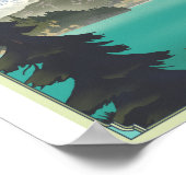 North Cascades Nationaal Park Litho Kunstwerk Post Poster (Hoek)