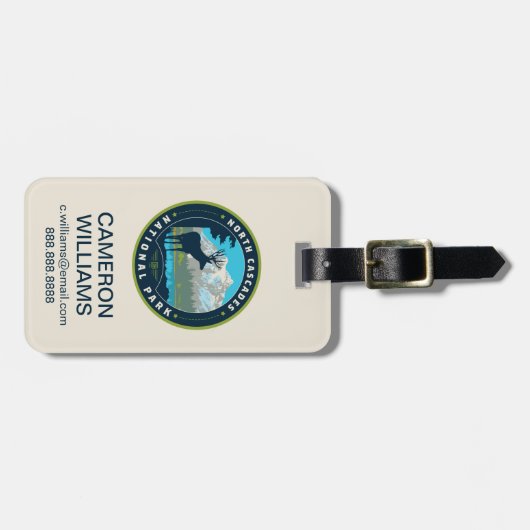 North Cascades National Park Bagagelabel (Voorkant horizontaal)