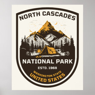 North Cascades National Park Buitenactiviteiten en Poster