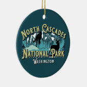 NORTH CASCADES NATIONAL PARK HOLIDAY KEEPSAKE KERAMISCH ORNAMENT (Rechts)