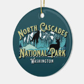 NORTH CASCADES NATIONAL PARK HOLIDAY KEEPSAKE KERAMISCH ORNAMENT (Links)