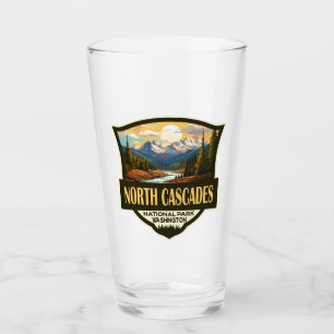 North Cascades National Park Illustratie Reizen Glas