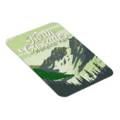 North Cascades National Park Illustratie Reizen Magneet (Rechterzijde)