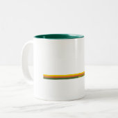 North Cascades National Park Pine Trees Sun Tweekleurige Koffiemok (Voorkant links)