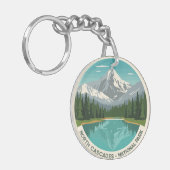 North Cascades National Park Reflectie Sleutelhanger (Voorkant Links)