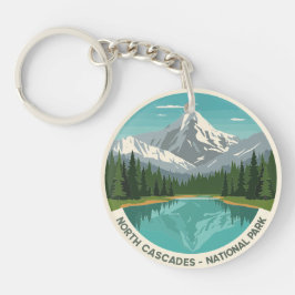 North Cascades National Park Reflectie Sleutelhanger