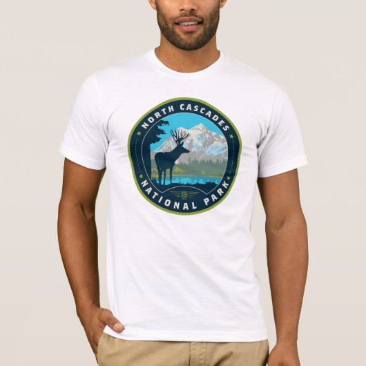 North Cascades National Park T-shirt (Voorkant)