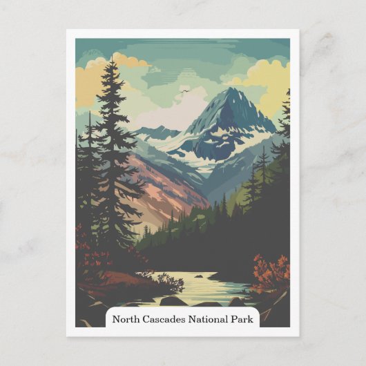 North Cascades National Park, Verenigde Staten Briefkaart (Voorkant)