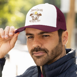 North Cascades National Park Vintage Landscape Trucker Pet