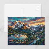North Cascades National Park VS Briefkaart (Voorkant / Achterkant)