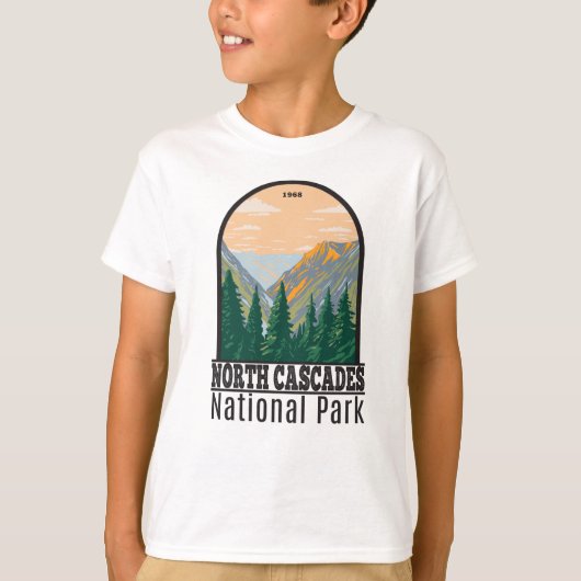 North Cascades National Park Washington  T- T-shirt (Voorkant)