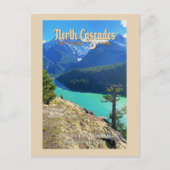 North Cascades National Park Washington Waterverf Briefkaart (Voorkant)
