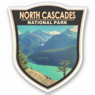 North Cascades National Park Washington Waterverf Sticker