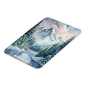 North Cascades National Park Waterverf Schilderij Magneet (Linkerzijde)