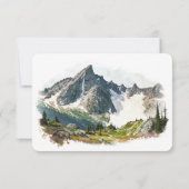 North Cascades RSVP Wedding Insert Destination Kaart (Achterkant)