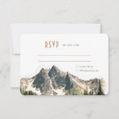 North Cascades RSVP Wedding Insert Destination Kaart (Voorkant)