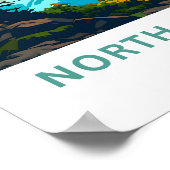 North Cascades Washington Reisprint Poster (Hoek)