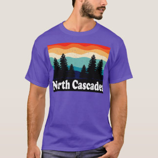 North Cascades Washington Retro T-shirt