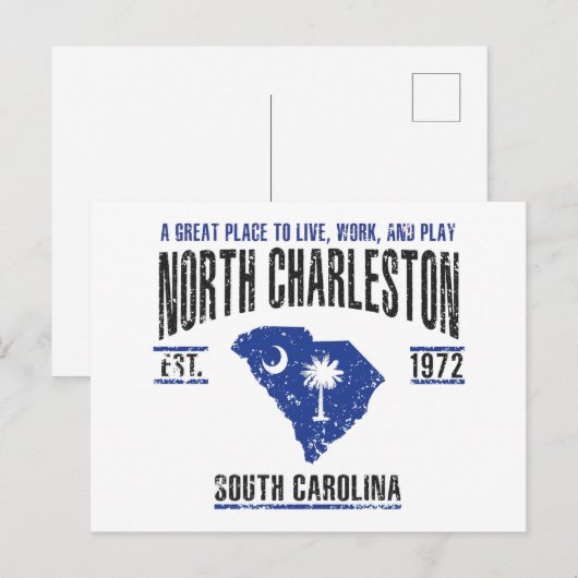North Charleston Briefkaart (Voorkant / Achterkant)