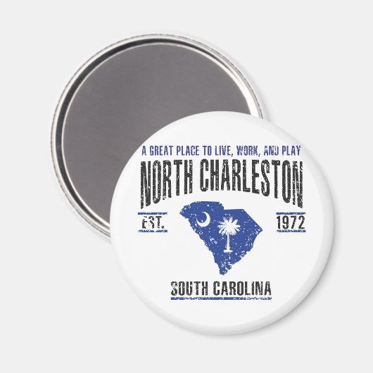 North Charleston Magneet (Voorkant / Achterkant)
