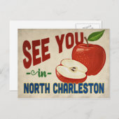 North Charleston South Carolina Apple -  Briefkaart (Voorkant / Achterkant)
