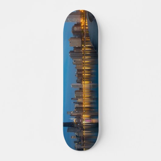 North Chicago Cityscape Persoonlijk Skateboard (Voorkant)