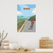 North Coast 500 NC500 Fietsreizen Reisposter Poster (Keuken)