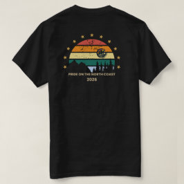 North Coast Pride Retro Sunset T-shirt