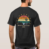 North Coast Pride Retro Sunset T-shirt (Achterkant)