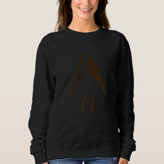 North Compass Arrow Distressed Trui