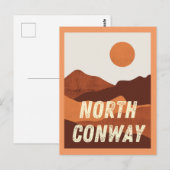 North Conway, New Hampshire Mountains Briefkaart (Voorkant / Achterkant)