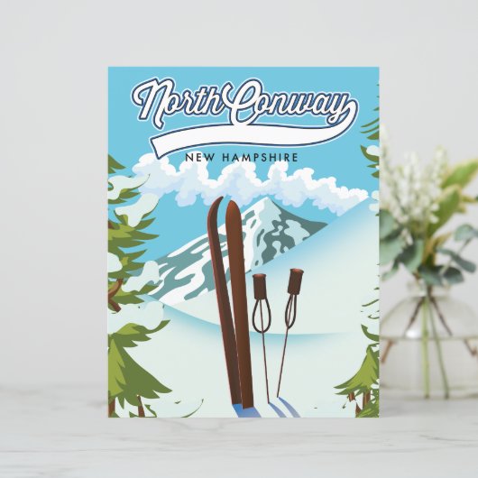 North Conway New Hampshire, naar ski (Staand voorkant)