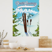 North Conway New Hampshire, naar ski Poster (Keuken)