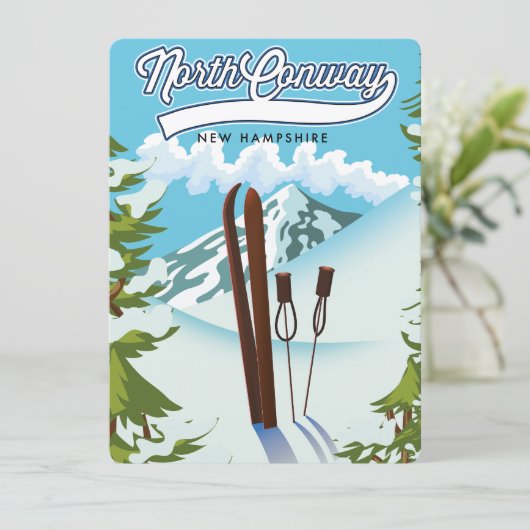 North Conway New Hampshire, om te skiën (Staand voorkant)