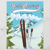 North Conway New Hampshire, om te skiën (Voorkant)