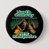 North Conway New Hampshire Ronde Button 7,6 Cm (Voorkant)