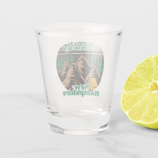  North Conway New Hampshire Shot Glas (Achterkant)