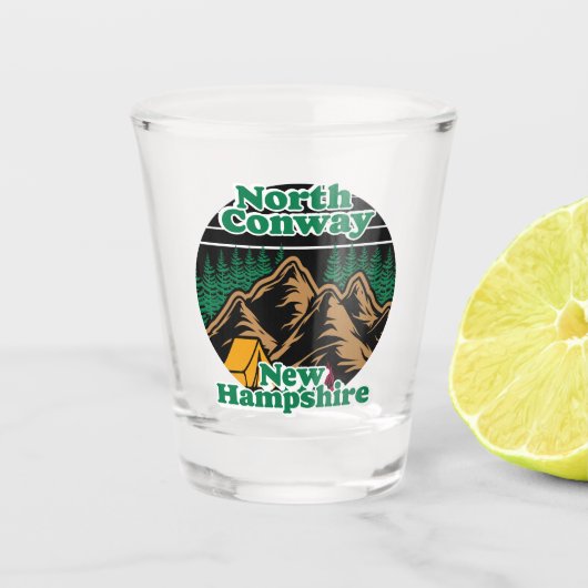  North Conway New Hampshire Shot Glas (Voorkant)
