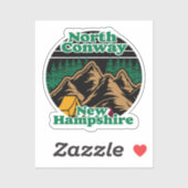 North Conway, New Hampshire Sticker (Vel)