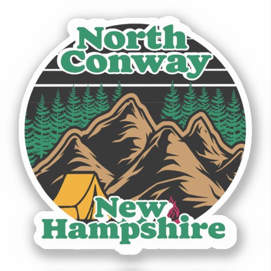 North Conway, New Hampshire Sticker (Voorkant)