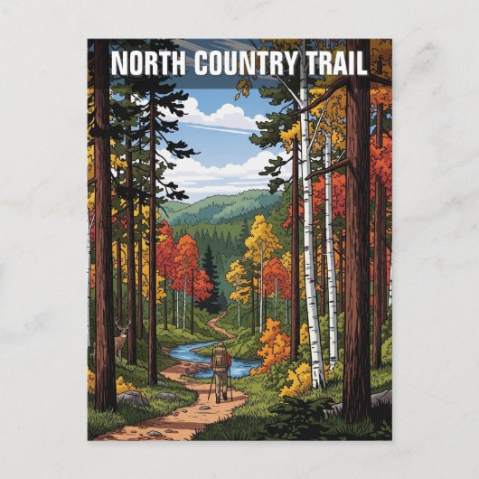 North Country Trail wandeltocht Briefkaart (Voorkant)