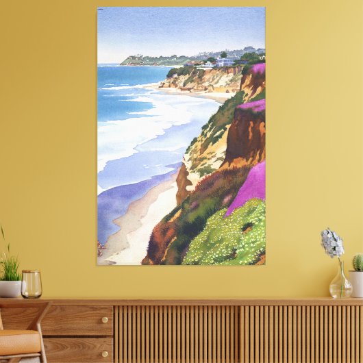 North County kustlijn Canvas Afdruk (Insitu (Woonkamer))