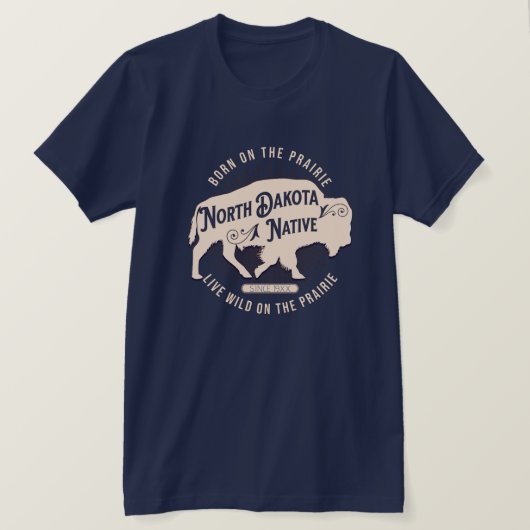 North Dakato Native T-shirt (Design voorkant)