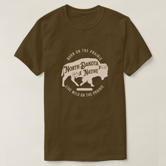 North Dakato Native T-shirt (Design voorkant)