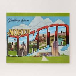 North Dakota 16x20 Postcard Puzzel