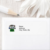 North Dakota Afbeelding Text Etiket (Insitu)