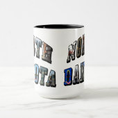 North Dakota Afbeelding Text Mok (Midden)