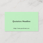 North Dakota Afbeelding Text Visitekaartje (Achterkant)